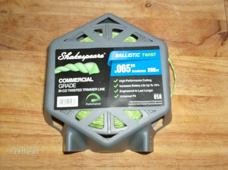 Weed trimmer and packaging.