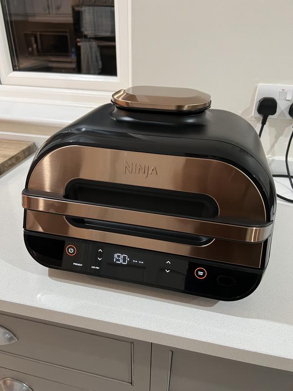 Ninja Deluxe Black & Copper Edition Foodi MAX Health Grill & Air Fryer  AG551UKDBCP