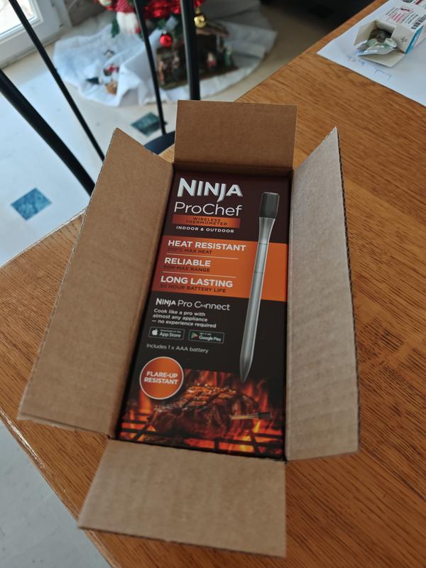 Thermomètre Viande Sans Fil Ninja ProChef - Sonde Connectée Bluetooth 50m Jusqu'à 370°C