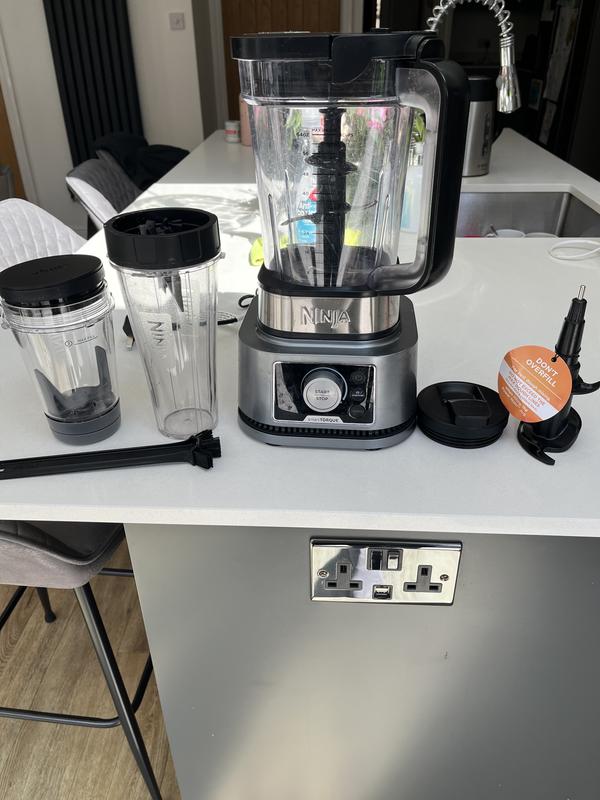 Ninja Foodi Power Nutri Blender 3-en-1 1200W - Silver CB350EU Avec Bols Et Gobelets