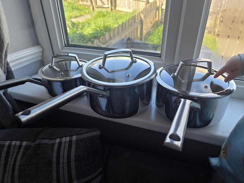 ZEROSTICK Ceramic Pro - 18cm Saucepan​ - Midnight Blue - SharkNinja UK