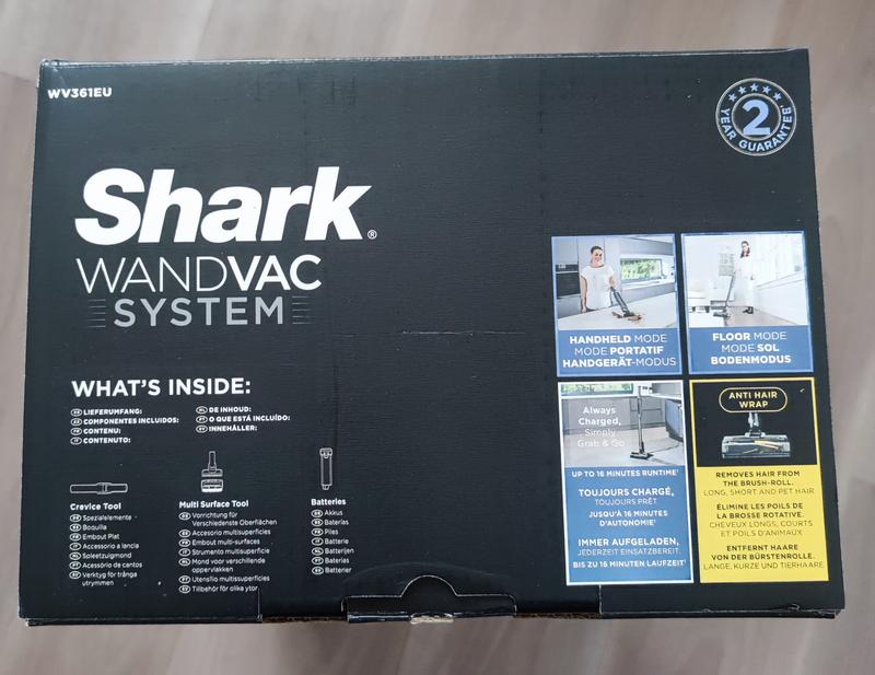 Aspirateur Shark WandVac 2-en-1 WV361EU, 1 batterie
