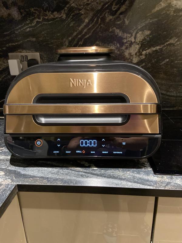 Ninja Deluxe Black & Copper Edition Foodi MAX Health Grill & Air Fryer  AG551UKDBCP