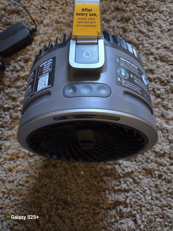 Shark FlexBreeze HydroGo draagbare waaierventilator voor binnen en
