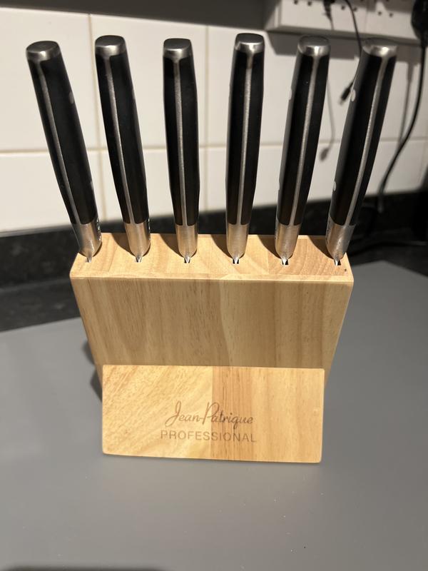 Jean-Patrique 6-Piece Stainless Steel Steak Knife Sets - with Block