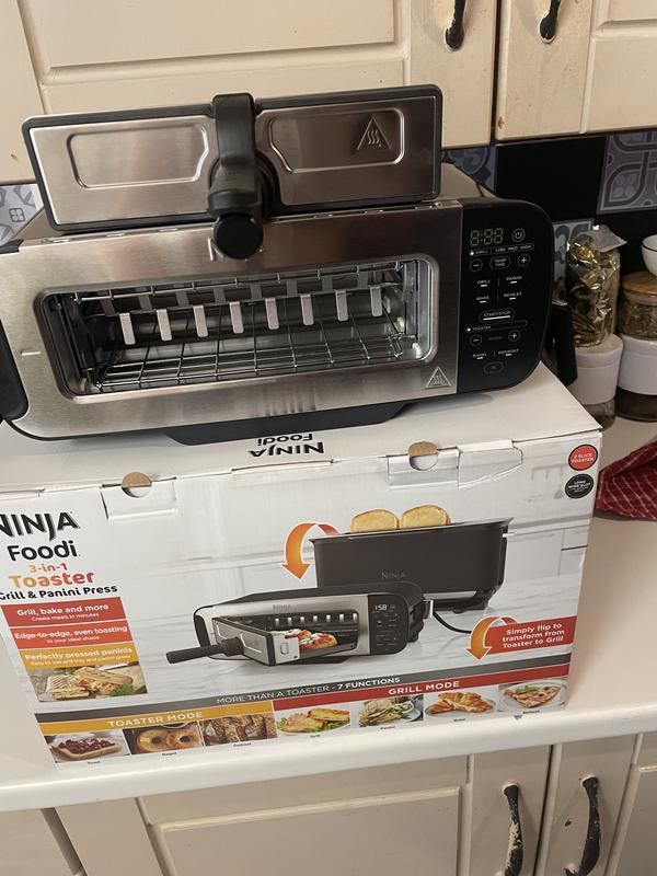 Ninja Foodi 3-in-1 Toaster, Grill & Panini Press [Stainless Steel] ST202UK