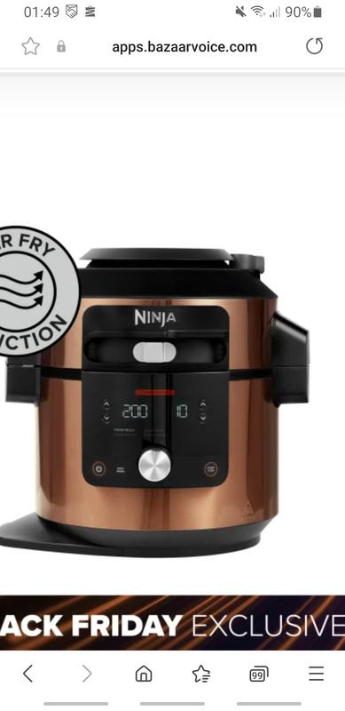 Ninja Foodi MAX 14-in-1 SmartLid Multi-Cooker 7.5L OL650UKDBCP