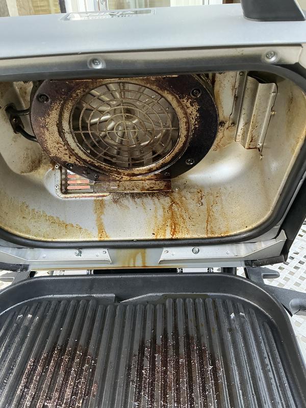 Elektrische grillborstel en grillreiniger 2-in-1, 400 omw/min, 360