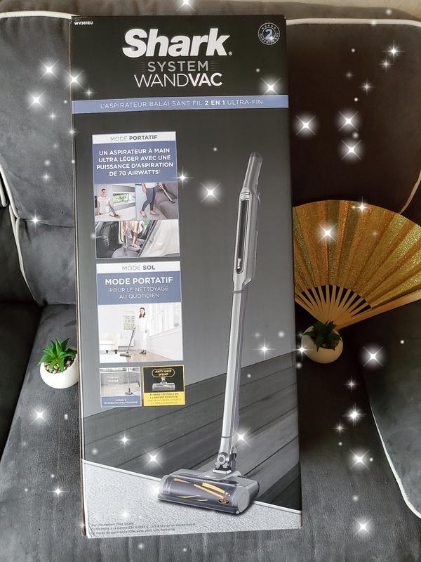 Shark HydroVac, Aspirapolvere e lavapavimenti senza filo con spazzola antimicrobica e liquido multisuperficie neutralizzatore di odori, autopulente, wet & dry, grigio WD210EU