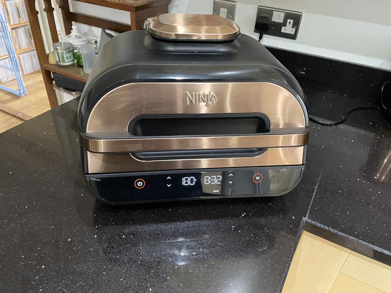 Ninja Deluxe Black & Copper Edition Foodi MAX Health Grill & Air Fryer  AG551UKDBCP