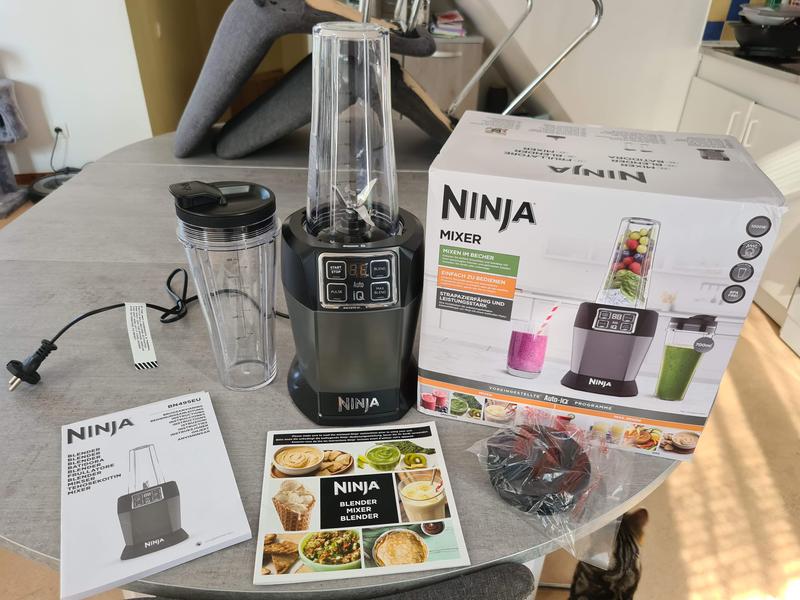 Ninja BN495EU Batidora de Vaso Individual con Auto-IQ 1000W