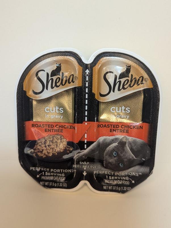 SHEBA® PERFECT PORTIONS™ Cuts in Gravy Roasted Chicken Entrée SHEBA® PERFECT PORTIONS™ Cuts in Gravy Roasted Chicken Entrée