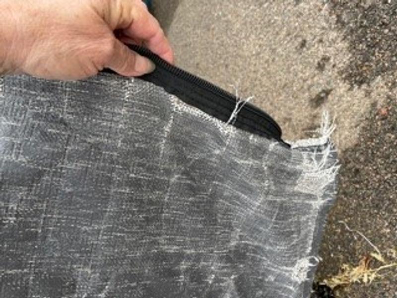 zipper door rotted out