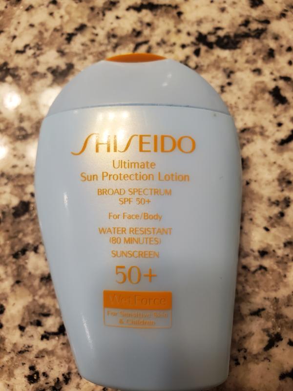 Shiseido Ultimate Sun Protection Lotion WetForce SPF 50 for Sensitive