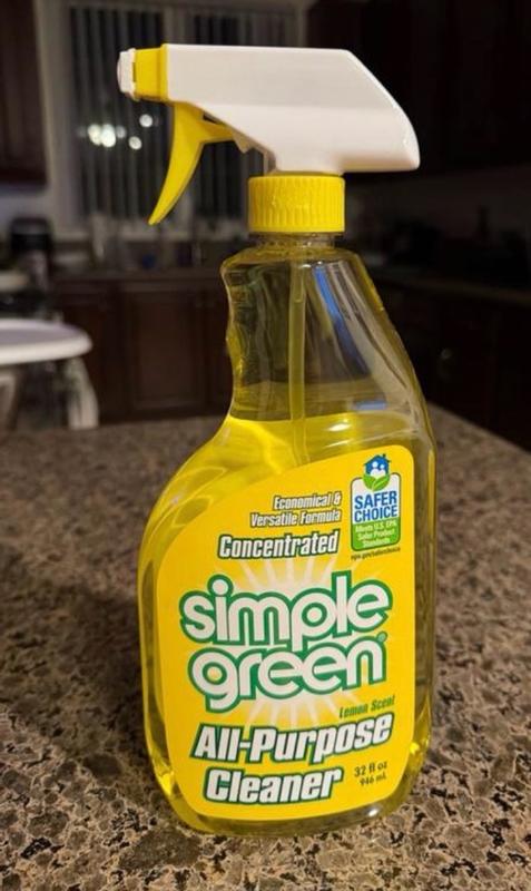 Simple Green Industrial All-Purpose Cleaner, 24 Ounce Bottle, Lemon Scent