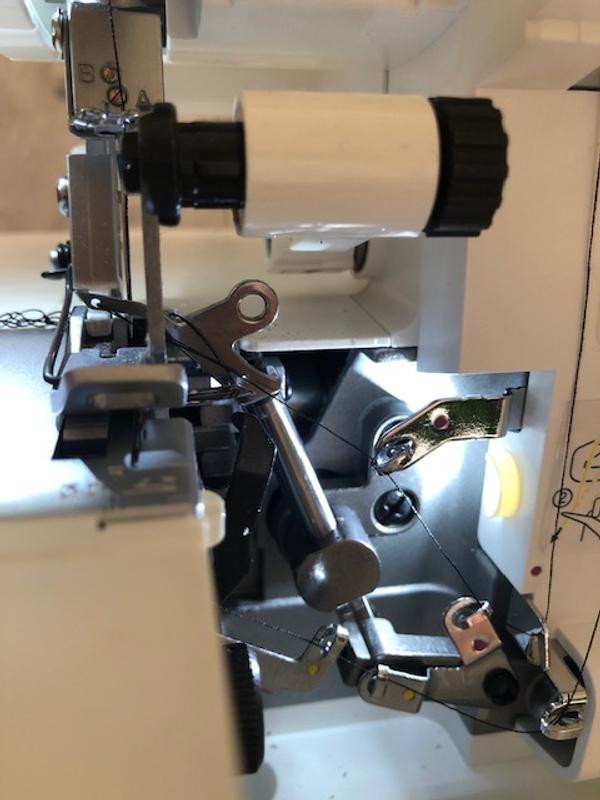 Interior light for ease in threading.