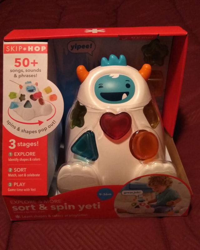 Skip Hop Explore & More Shape Sort & Spin Yeti Toy