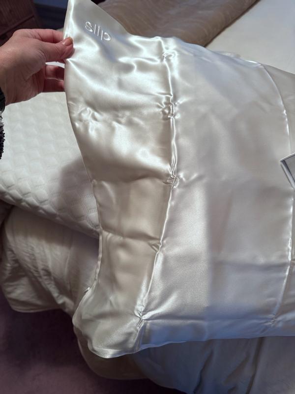 SLIP PURE SILK PILLOWCASE - WHITE - QUEEN - ZIPPERED – Slip