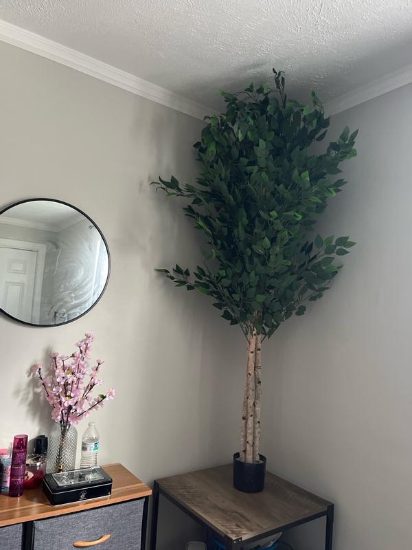 Albero Ficus Artificiale 1.8m - Pianta Finta Realistica Con Vaso Per