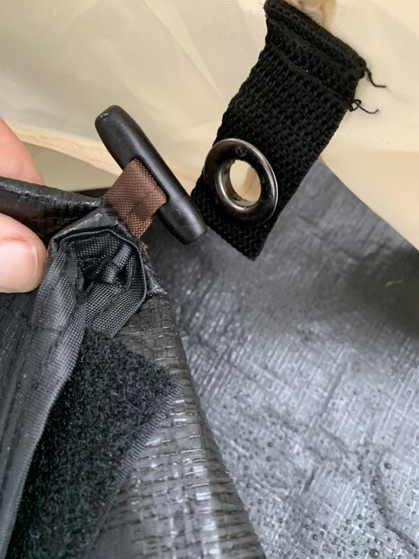 Easy to attach with toggles or sewn in velcro