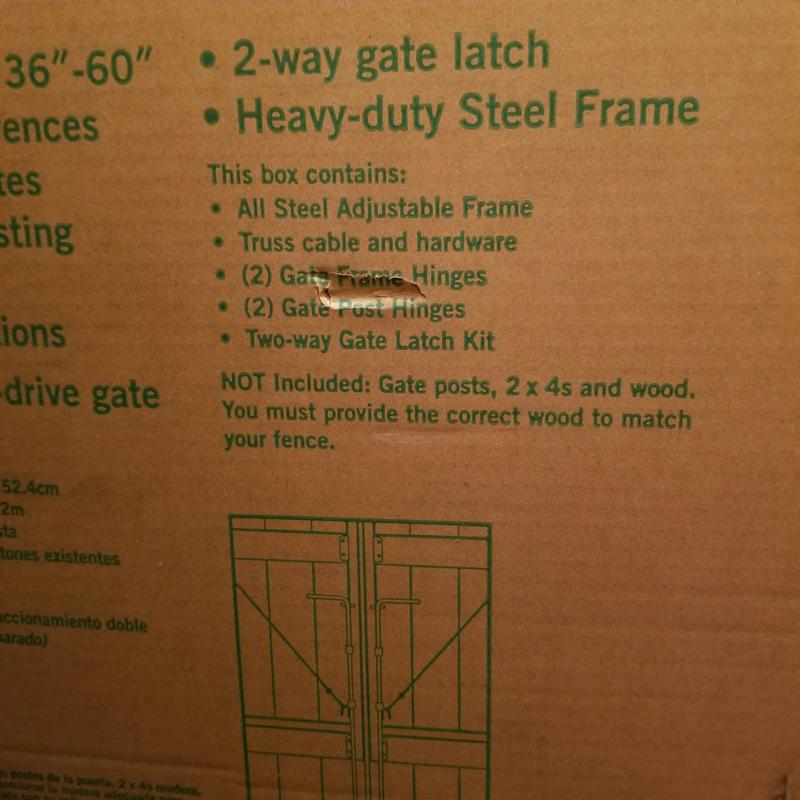 Gate kit (wood not included)