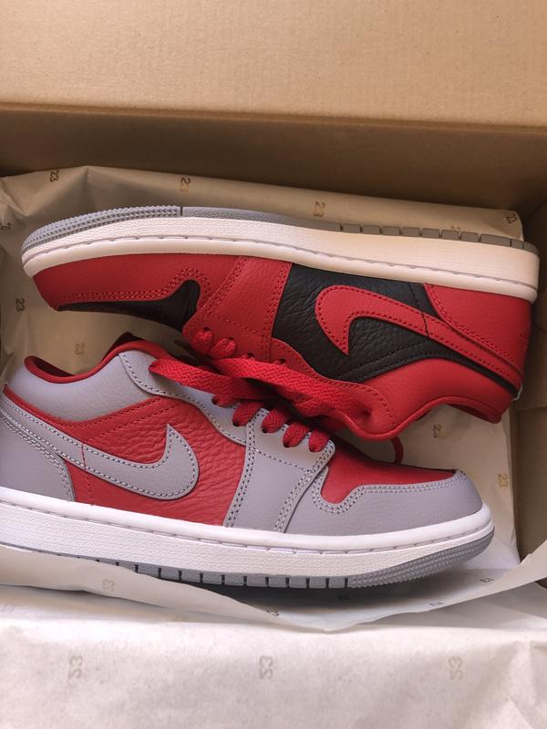 Grey and hot sale red jordans