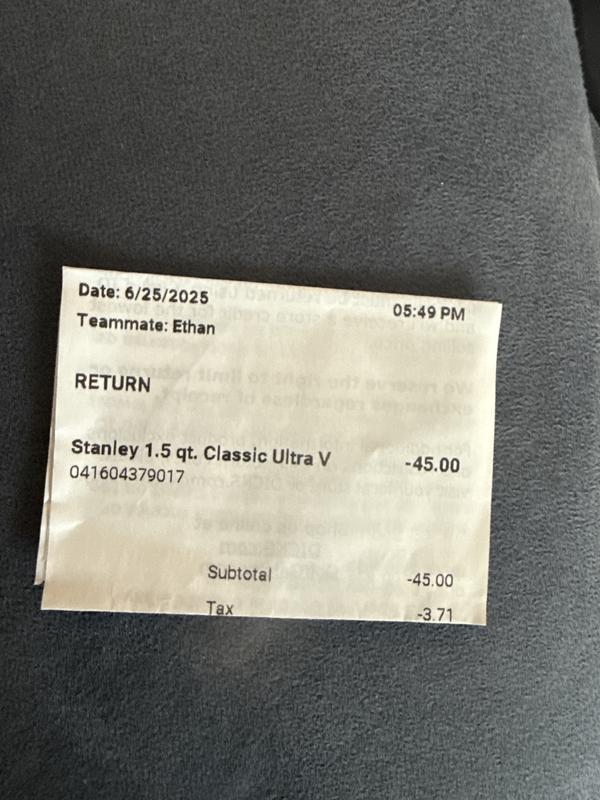 Photo submitted with review of product