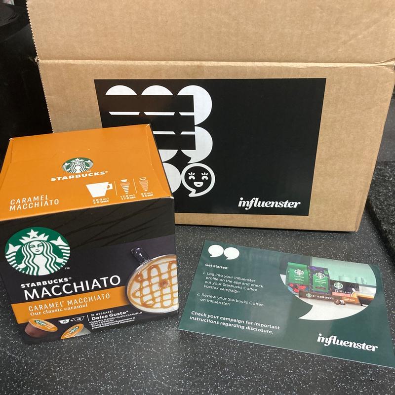 Starbucks Caramel Macchiato By Nescafe Dolce Gusto - 1 Box (12 Capsules) –  CoffecUAE