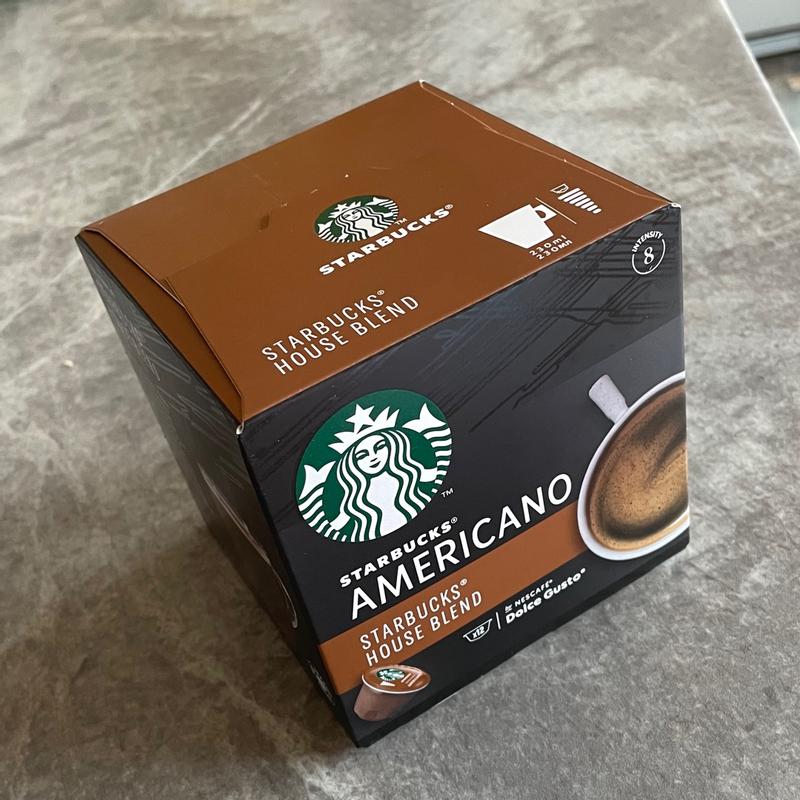 2 Boxes Starbucks Americano coffee pods House Blend Nescafe Dolce Gusto