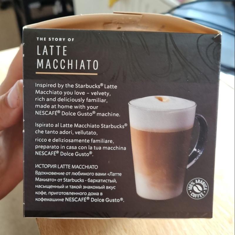 Starbucks Latte Macchiato - 12 Capsules for Dolce Gusto for £3.70.