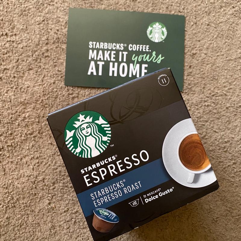 Starbucks by Nescafé Dolce Gusto Espresso Dark Roast Coffee x12 Pods, 12  Drinks