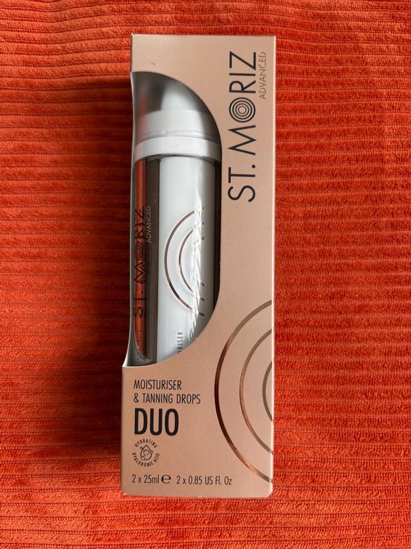 Advanced Moisturiser & Tanning Drops Duo, 50ml | St. Moriz