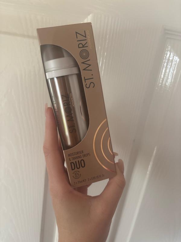 Advanced Moisturiser & Tanning Drops Duo, 50ml | St. Moriz
