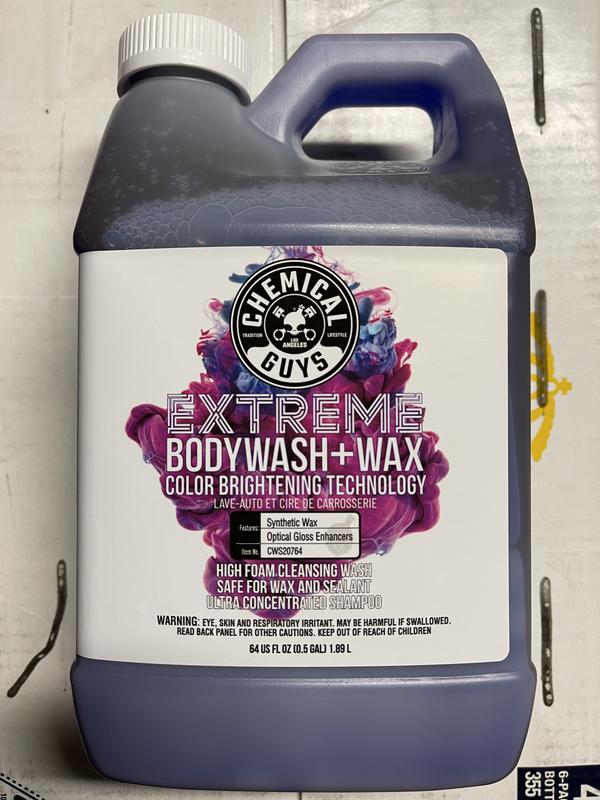 Chemical Guys Cws20764 Extreme Bodywash & Wax Car Wash Soap with Color Brightening Technology, 64. fl. oz
