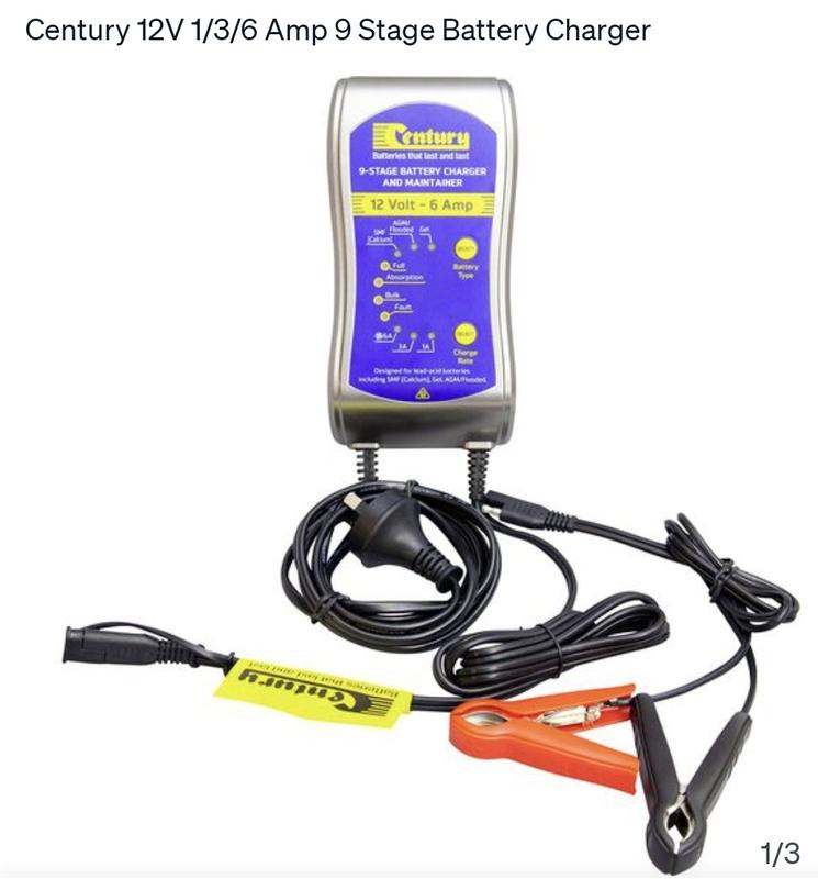 Century CC1206 12V 1 3 6Amp 9 Stage Battery Charger Supercheap Auto