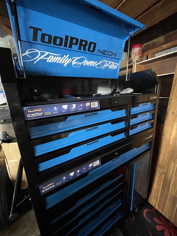 ToolPRO Neon Tool Cabinet Green 6 Drawer 42 Inch