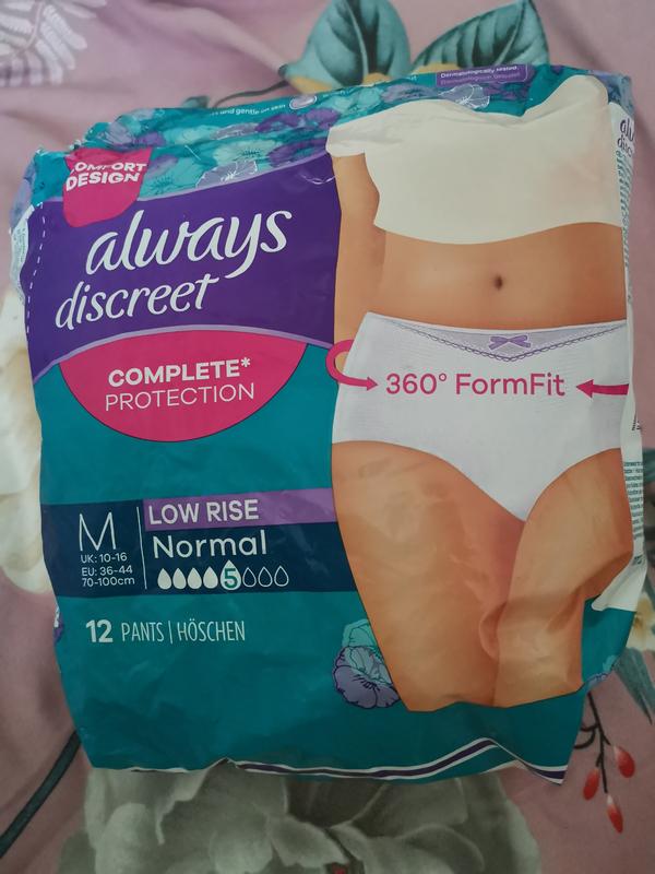 Always Discreet Underwear Incontinence Pants Normal M 12