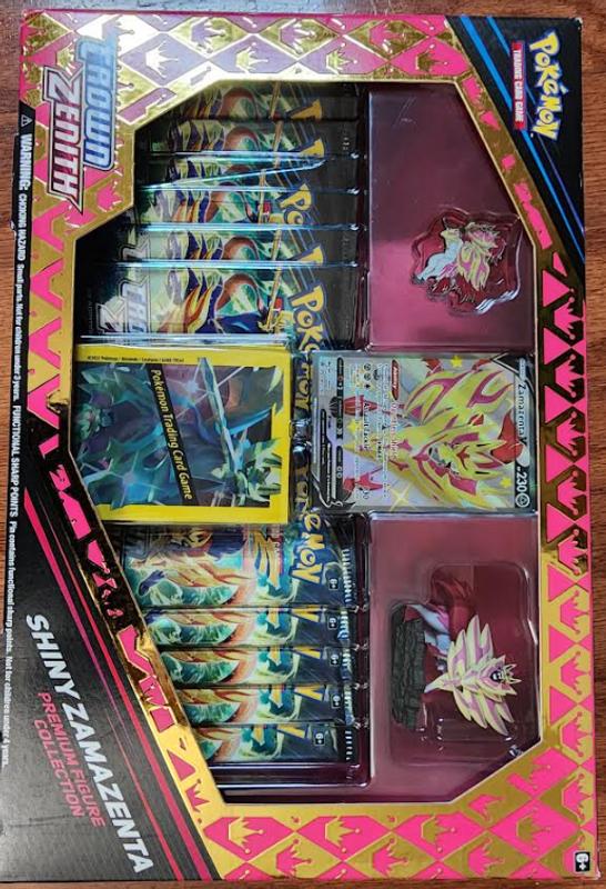 Pokemon Crown Zenith Shiny Zacian & Shiny Zamazenta Premium Figure  Collection Lot