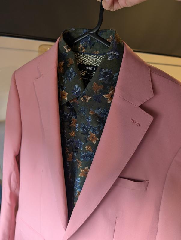 Slim Stretch Wool Blend Tailored Jacket Steel Blue Suit