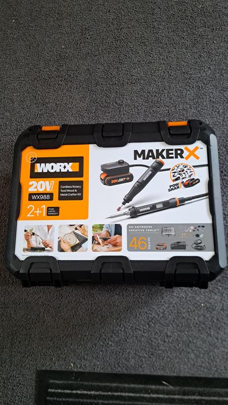 WORX Pack mini herramienta y soldador MAKERX 20V 1bat 2Ah WX988