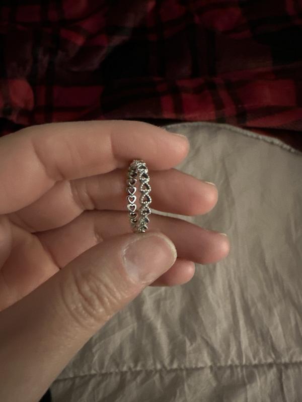 Pandora Openwork Linked Love Ring 52 UK Airports World Duty Free