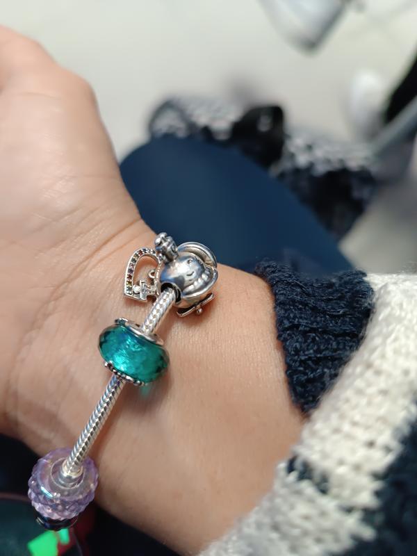 Faceted Murano Glass Friendship Charm Sterling silver Pandora AU