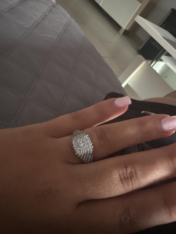 Anello A Fascia Eternità Da Matrimonio Vintage In Argento Sterling 925 - Foto 5