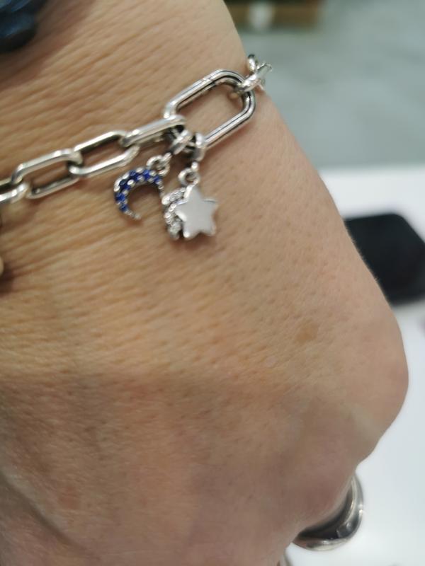 PANDORA ME Moon Power Mini Dangle チャーム 798375NBT PANDORA : Pandora ME Sparkling Moon Mini Dangle Charm