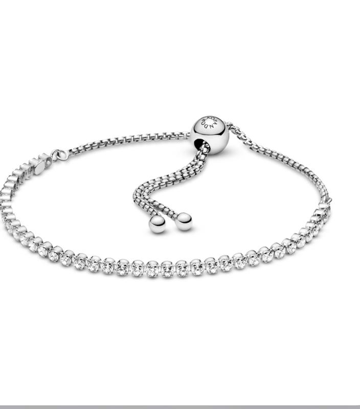 Pandora sliding deals bracelet with charms