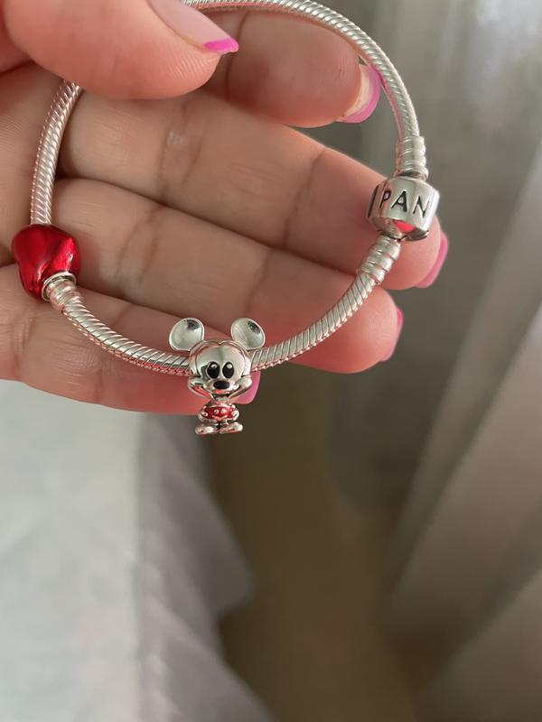 Disney Charms z Myszką Miki w czerwonych spodenkach | Srebro