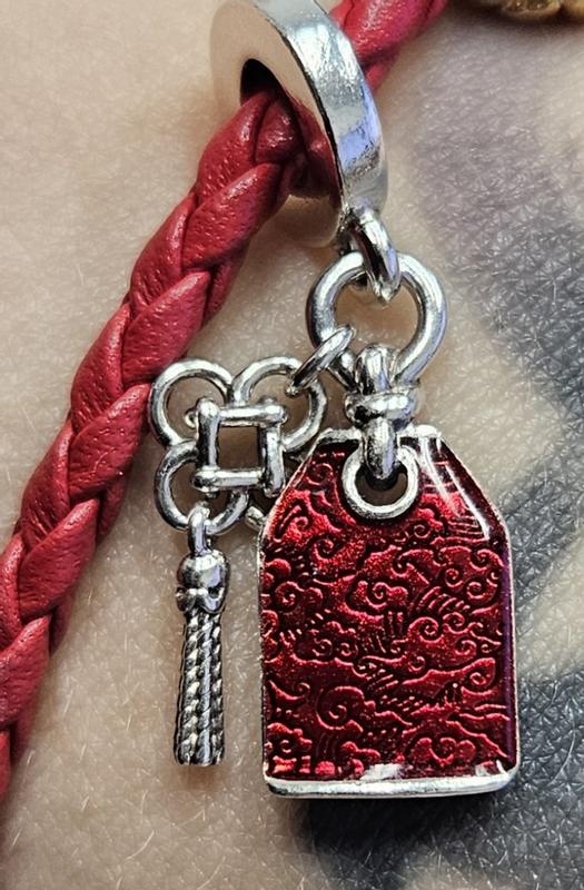 Lucky Amulet Double Dangle Charm | Sterling silver | Pandora NZ