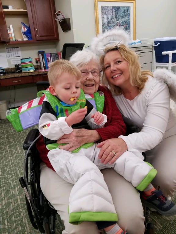 Buzz, Angel and Grandma