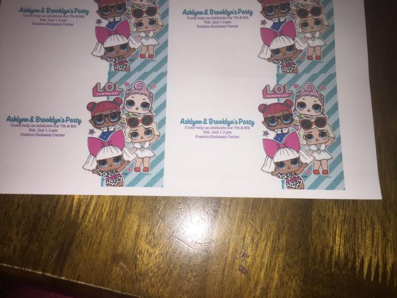 Labels are about 8 inches from my camera