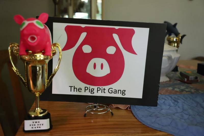 We always have a pig roasted for the big meals at our reunion.